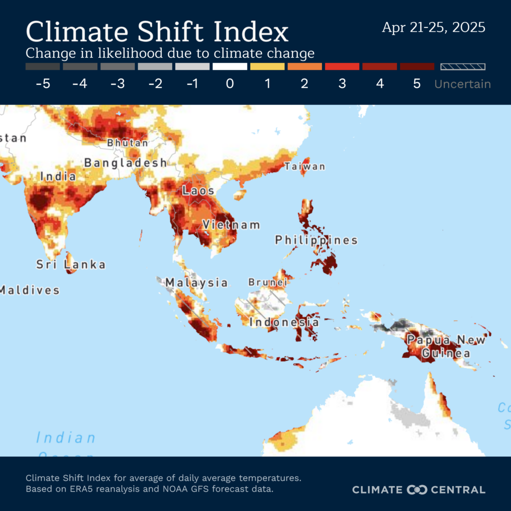 heatwave in southeast asian countries.