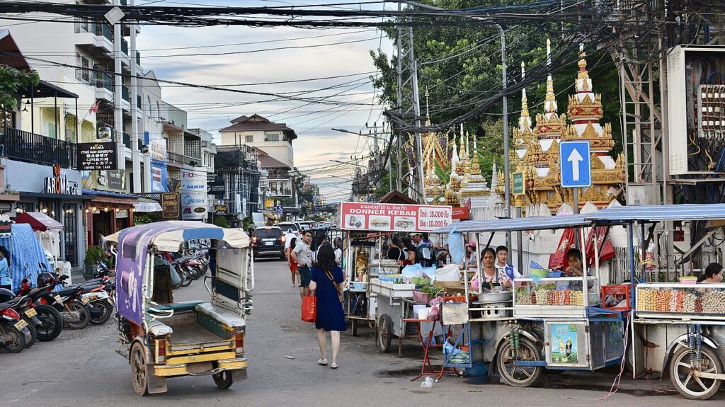 Street vendors in Southeast Asia