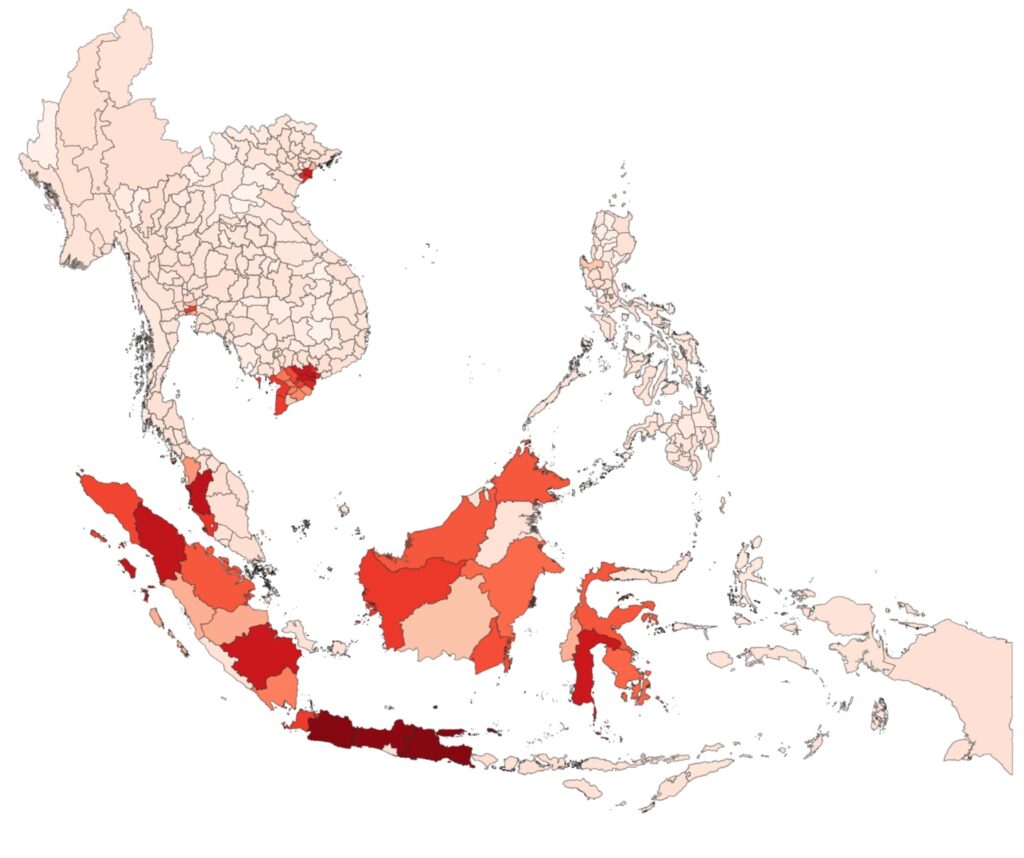 South East Asia Experiences the Greatest Escalation in Damage From 1990 to 2050. Source: XDI